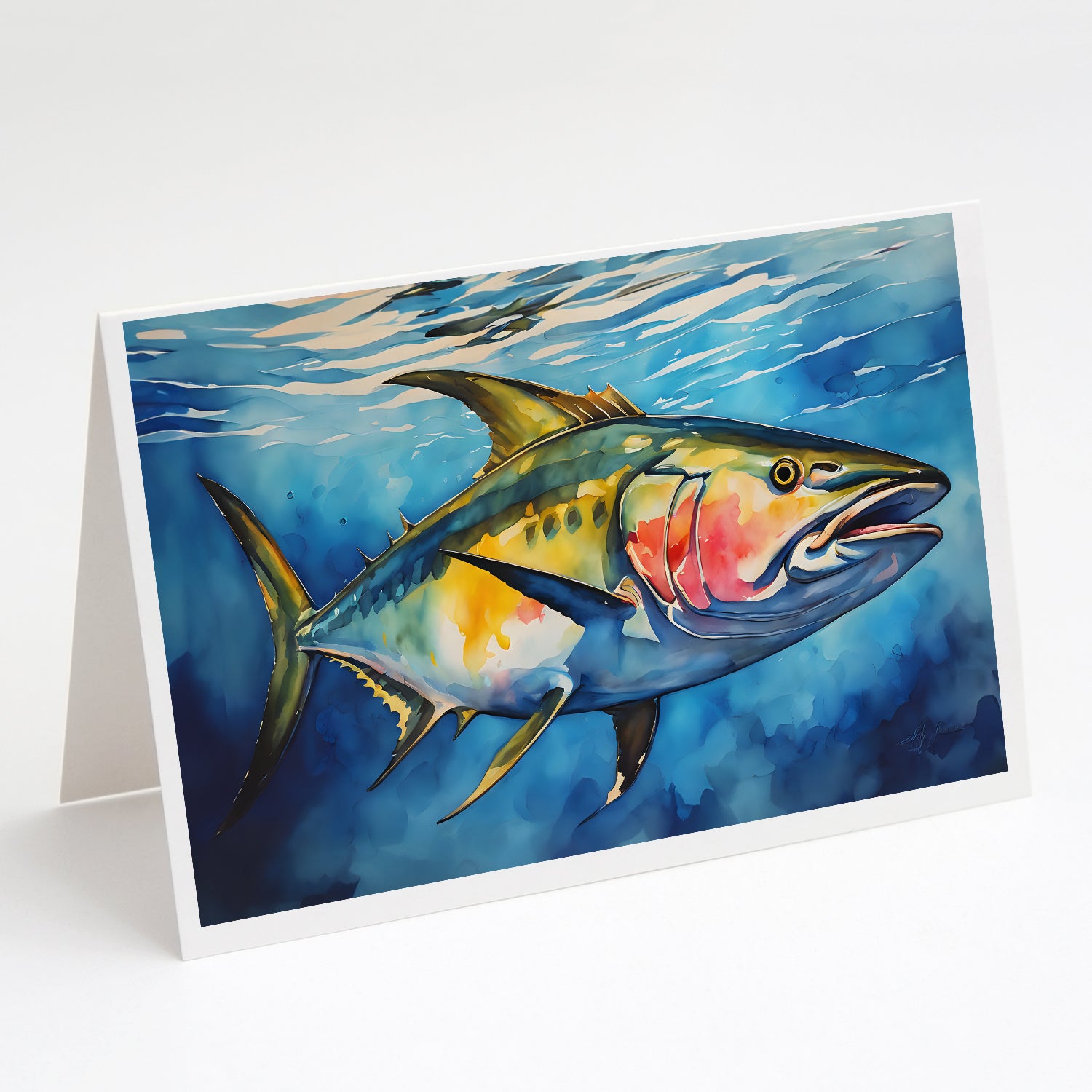 Buy this Yellowfin Tuna Greeting Cards Pack of 8
