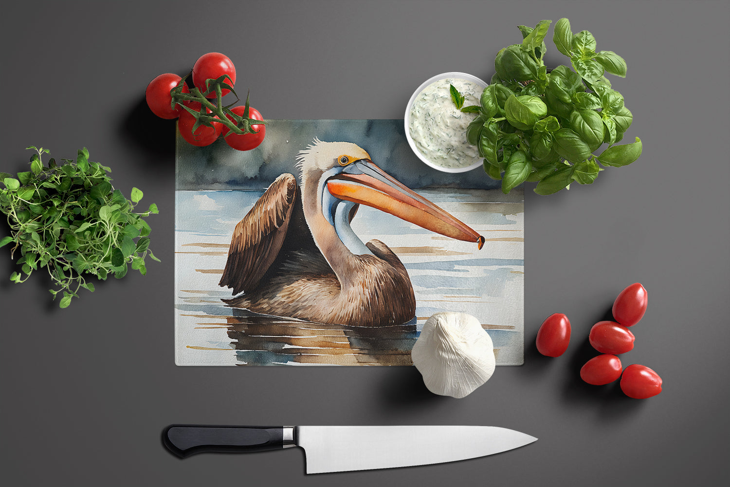 Pelican Glass Cutting Board Large