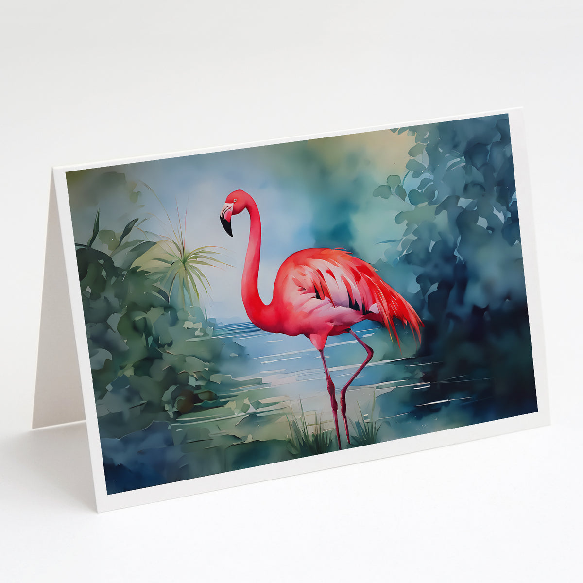 Buy this Flamingo Greeting Cards Pack of 8