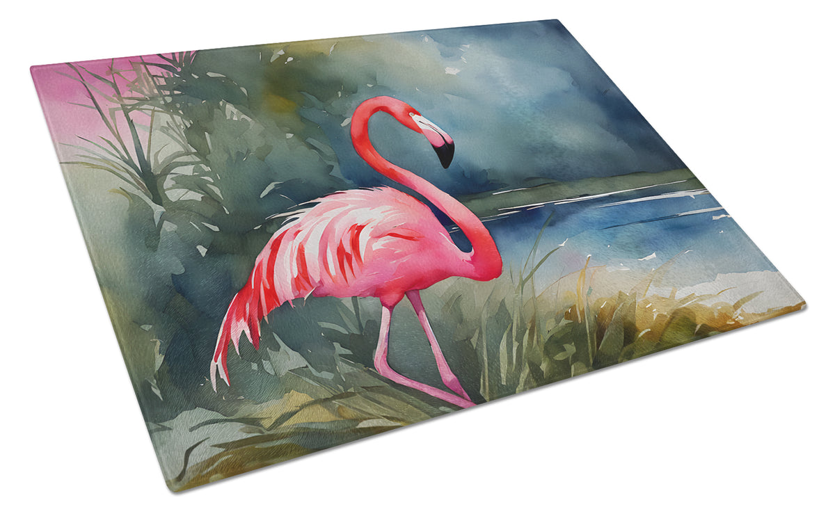 Buy this Flamingo Glass Cutting Board Large