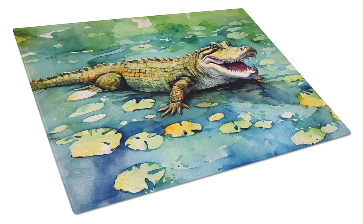 Buy this Alligator Glass Cutting Board Large