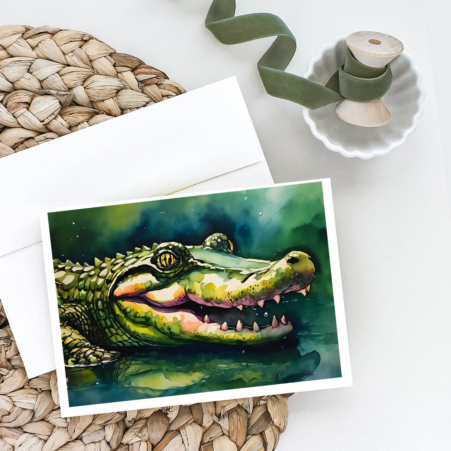 Alligator Greeting Cards Pack of 8