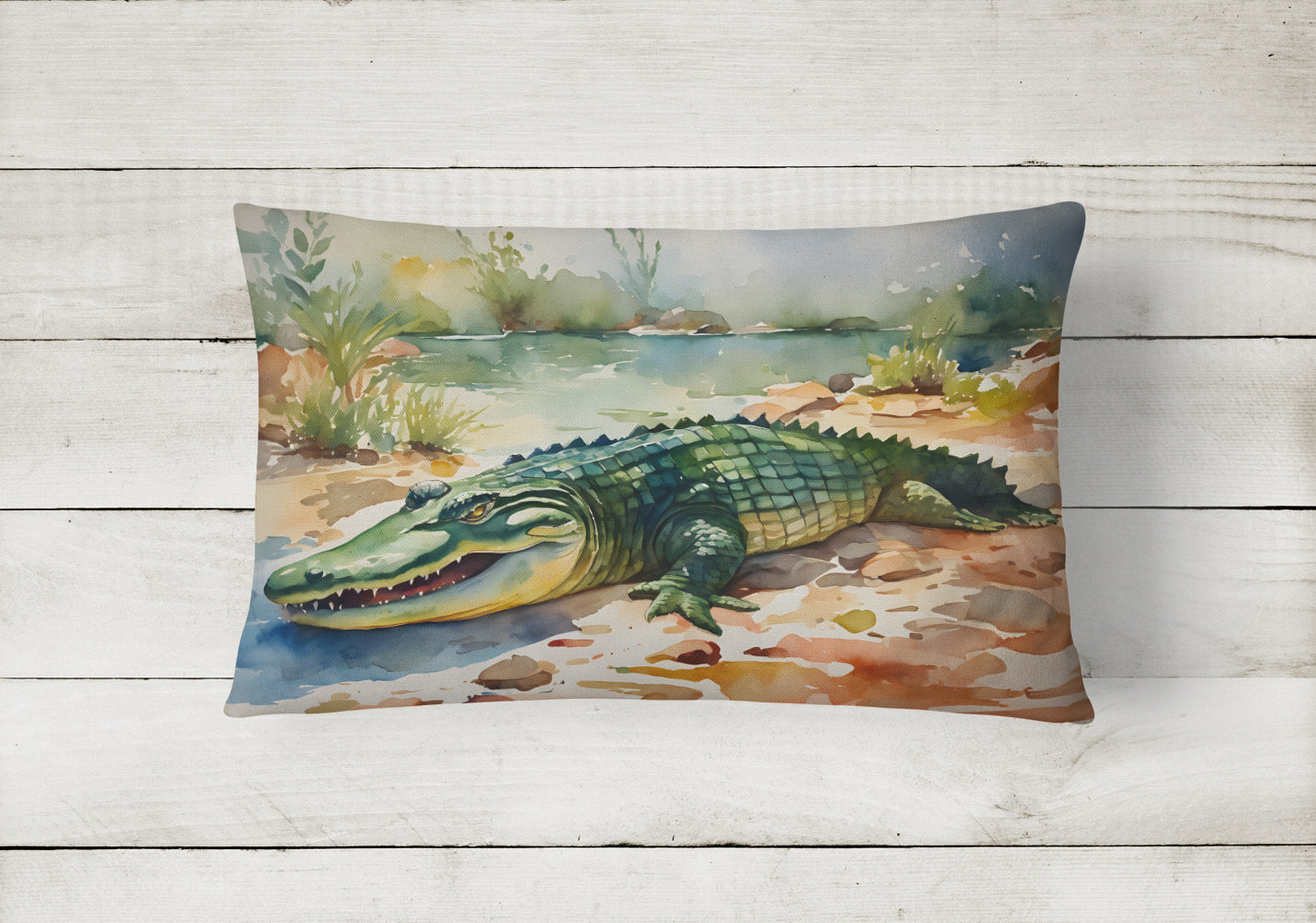 Alligator Throw Pillow