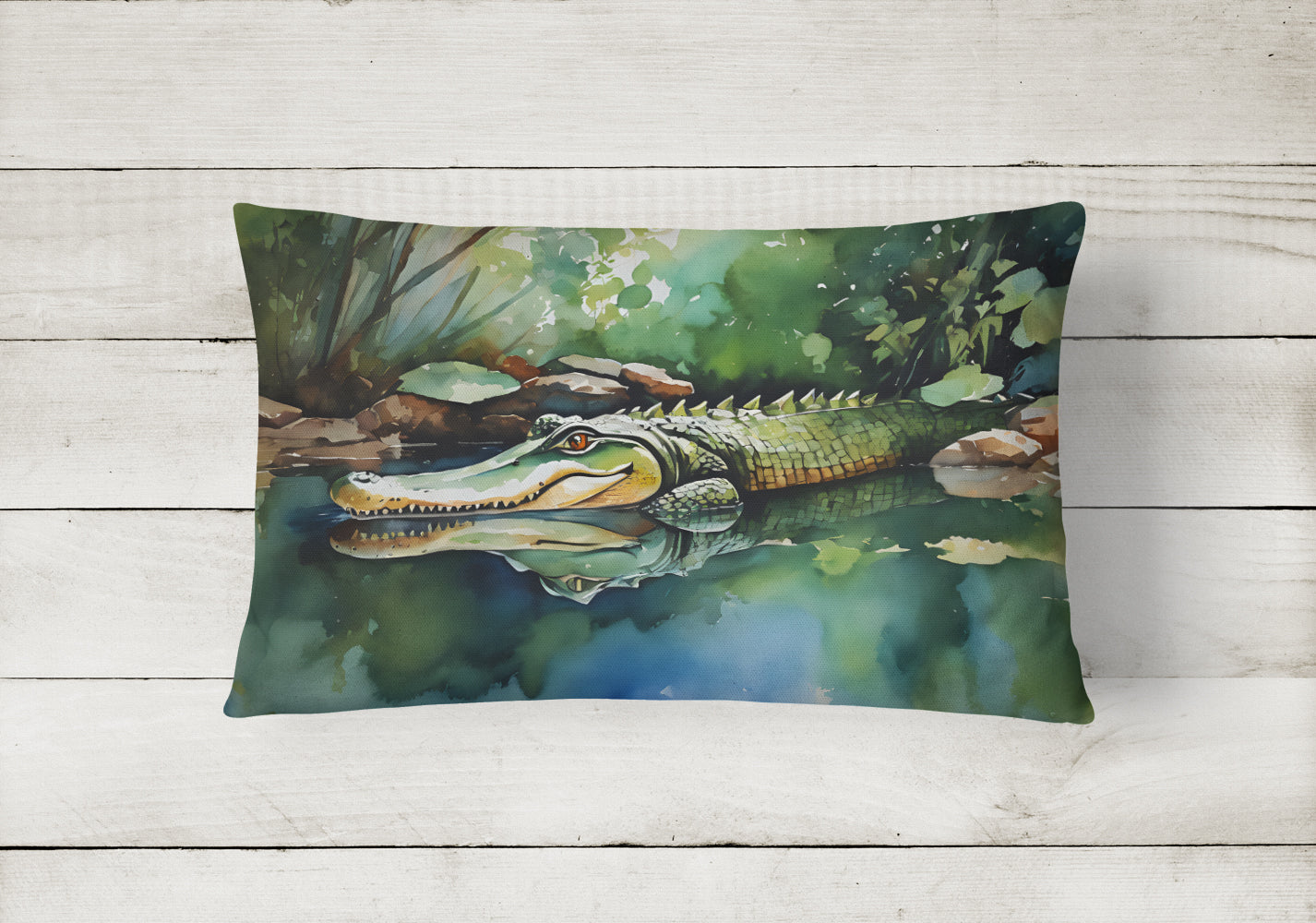 Alligator Throw Pillow