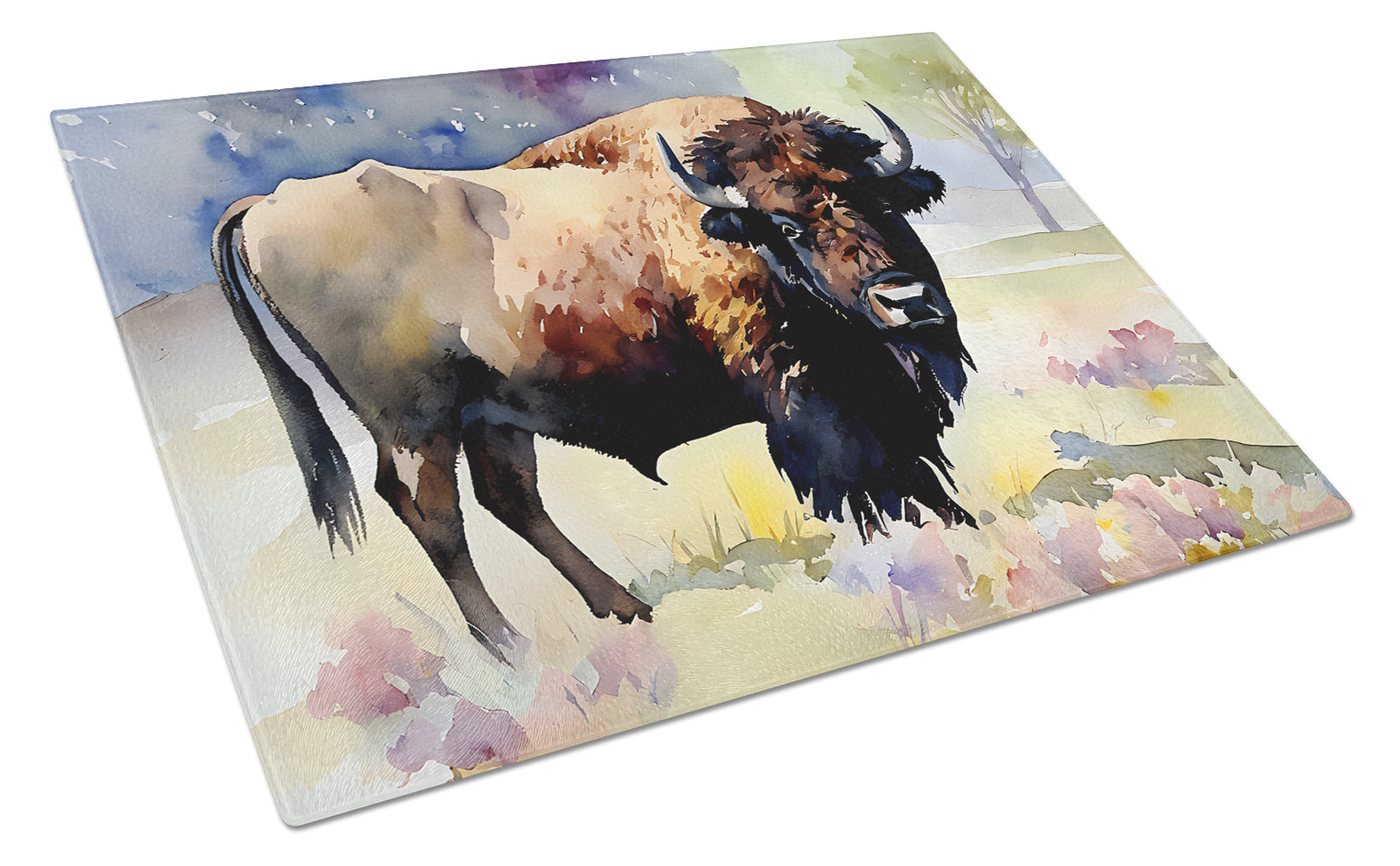 Buy this American Bison Glass Cutting Board Large