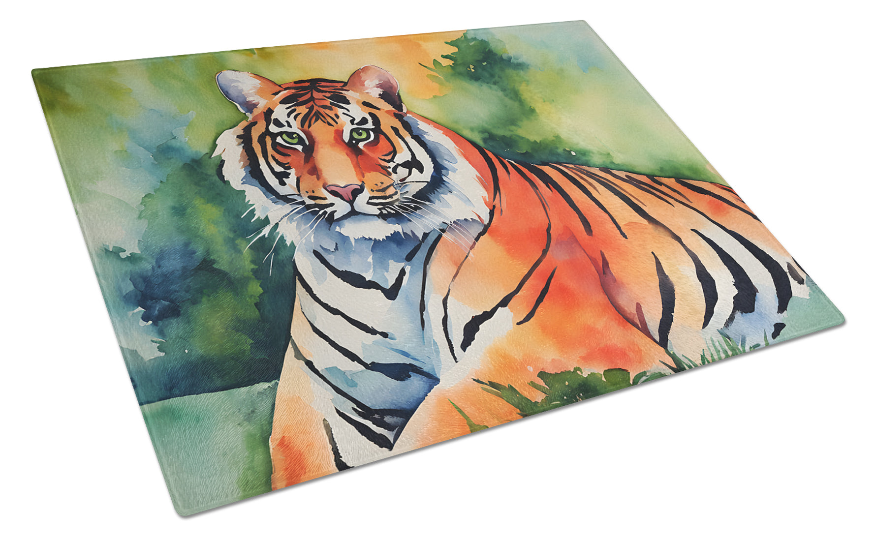 Buy this Bengal Tiger Glass Cutting Board Large