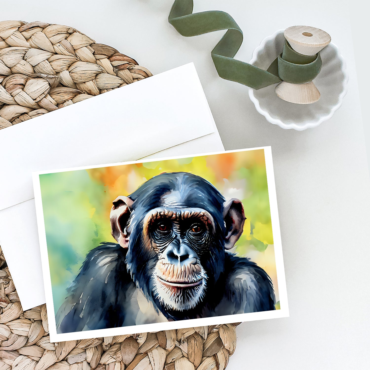 Buy this Chimpanzee Greeting Cards Pack of 8