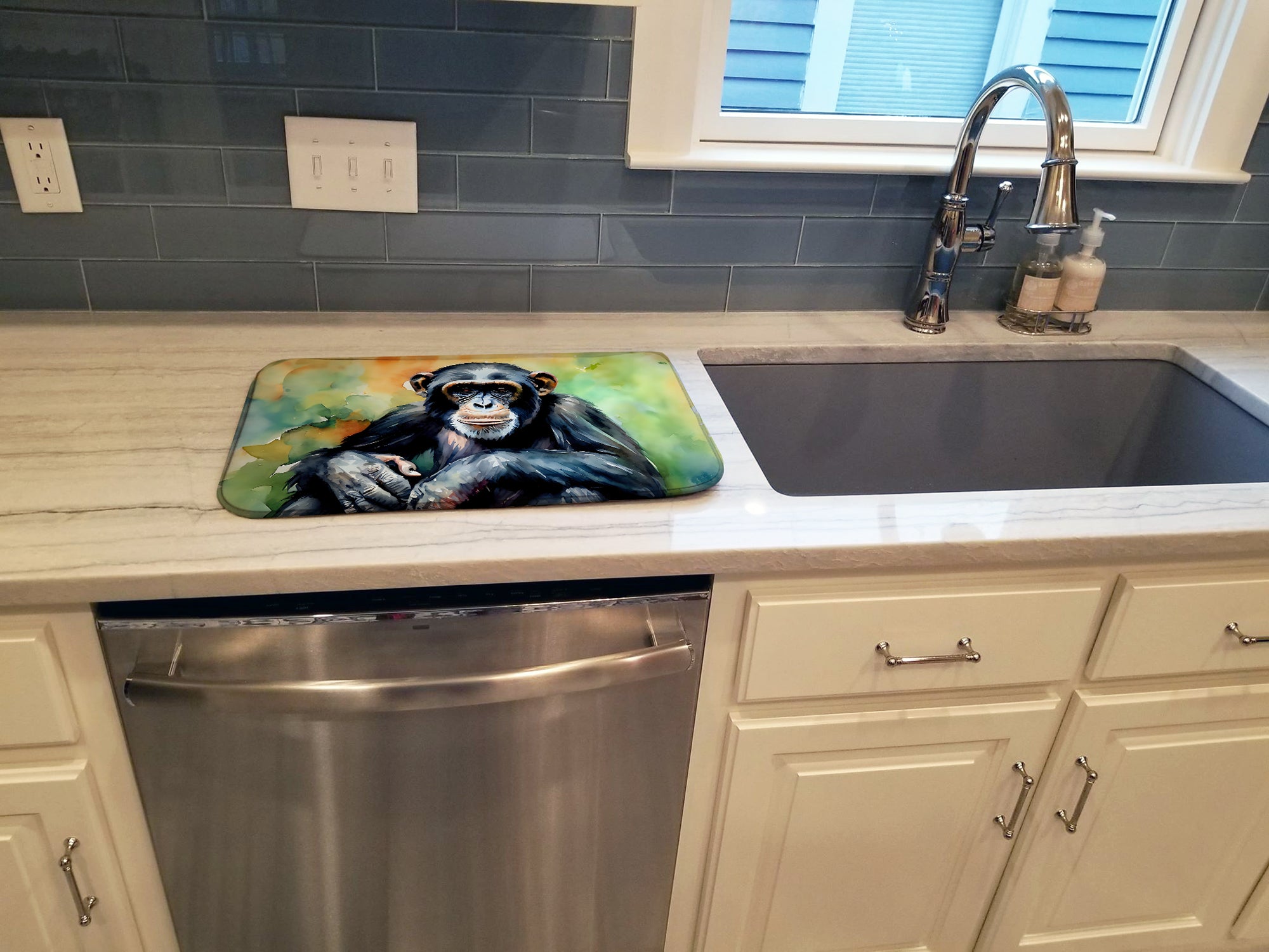 Chimpanzee Dish Drying Mat