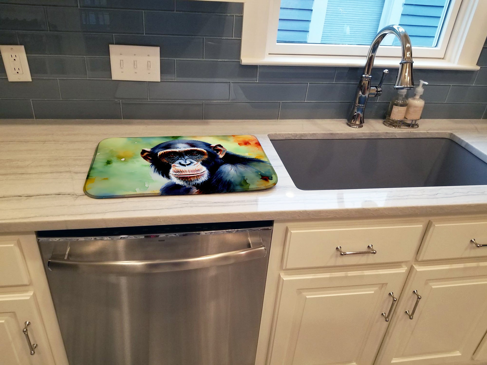 Chimpanzee Dish Drying Mat