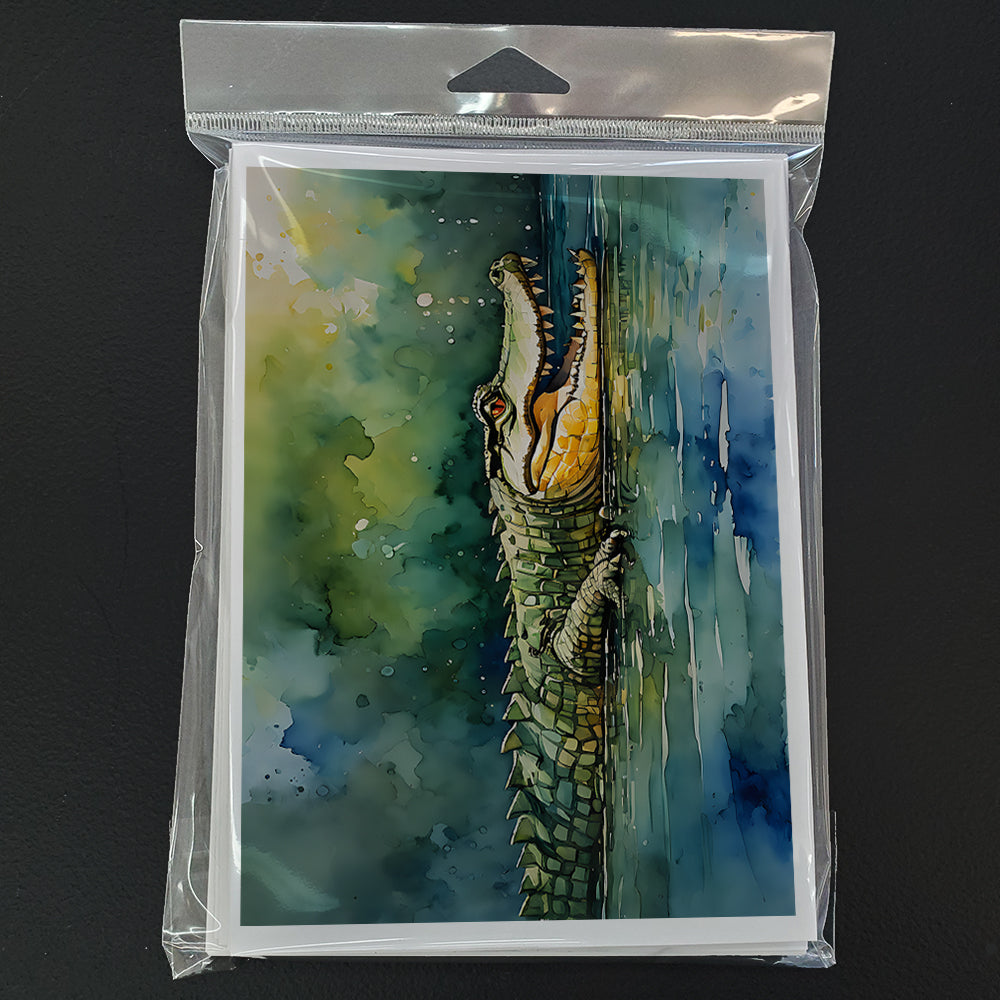 Crocodile Greeting Cards Pack of 8