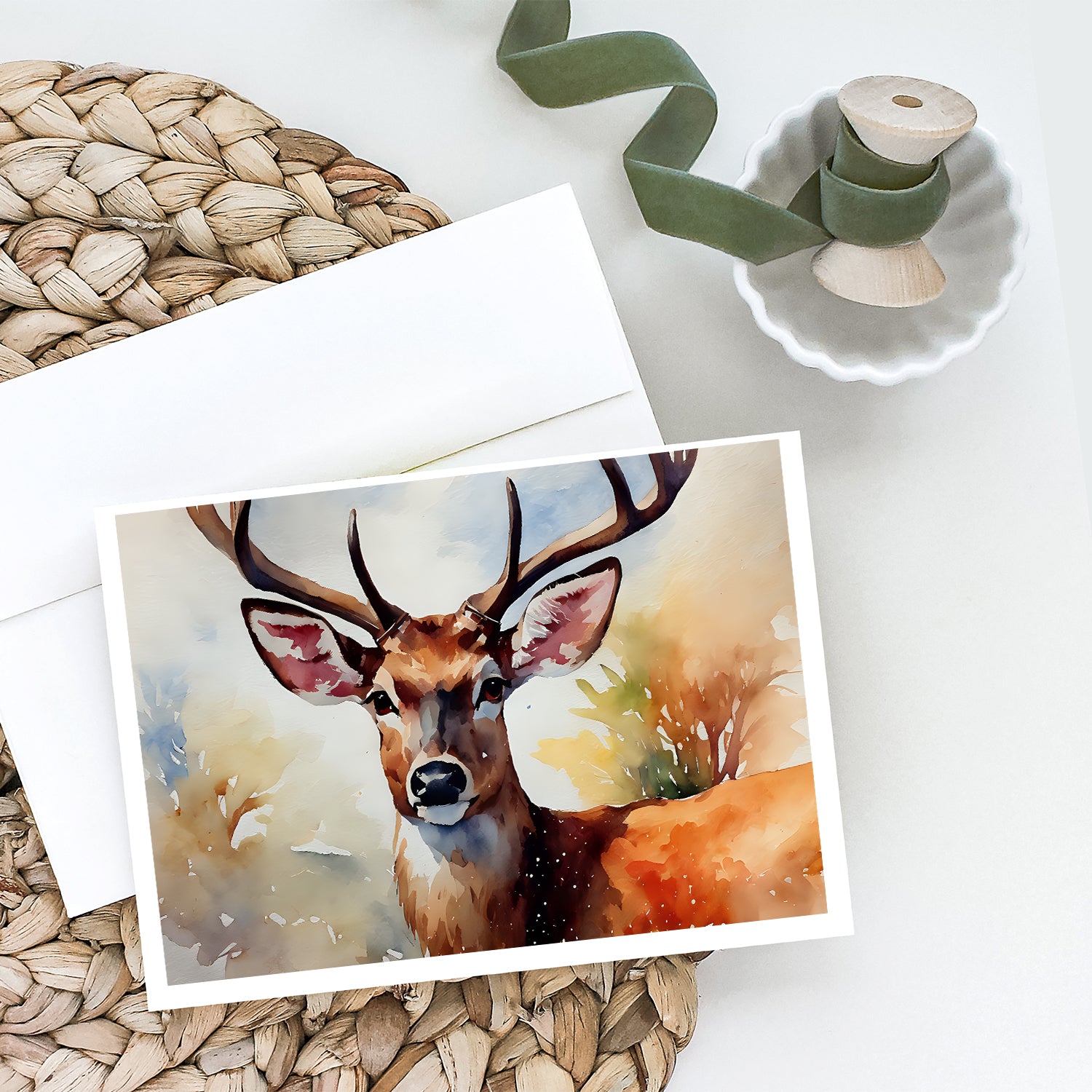 Deer Greeting Cards Pack of 8