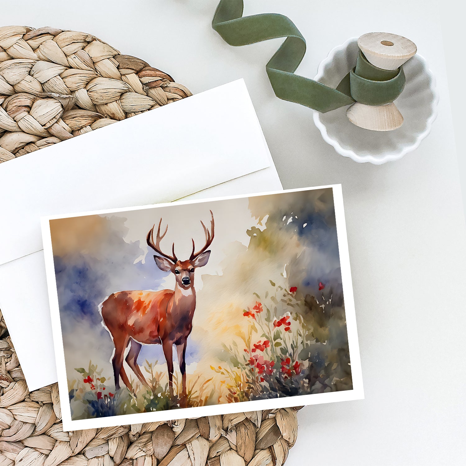 Deer Greeting Cards Pack of 8