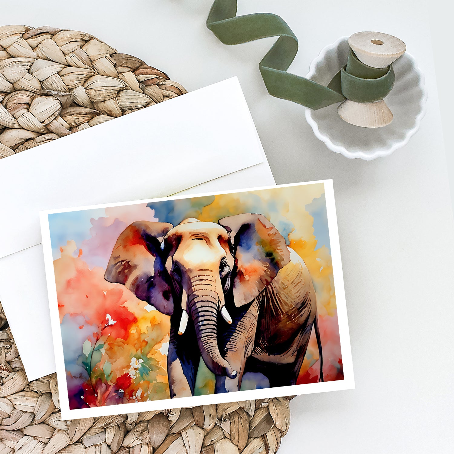 Elephant Greeting Cards Pack of 8