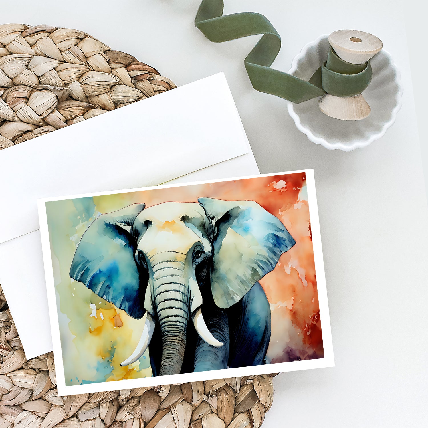 Elephant Greeting Cards Pack of 8