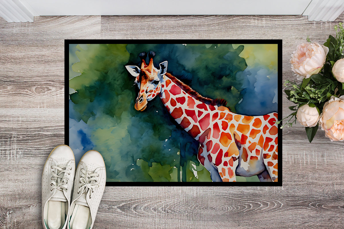 Caroline's Treasures Giraffe Doormat - 18X27 Indoor / Outdoor Rug | Made in USA