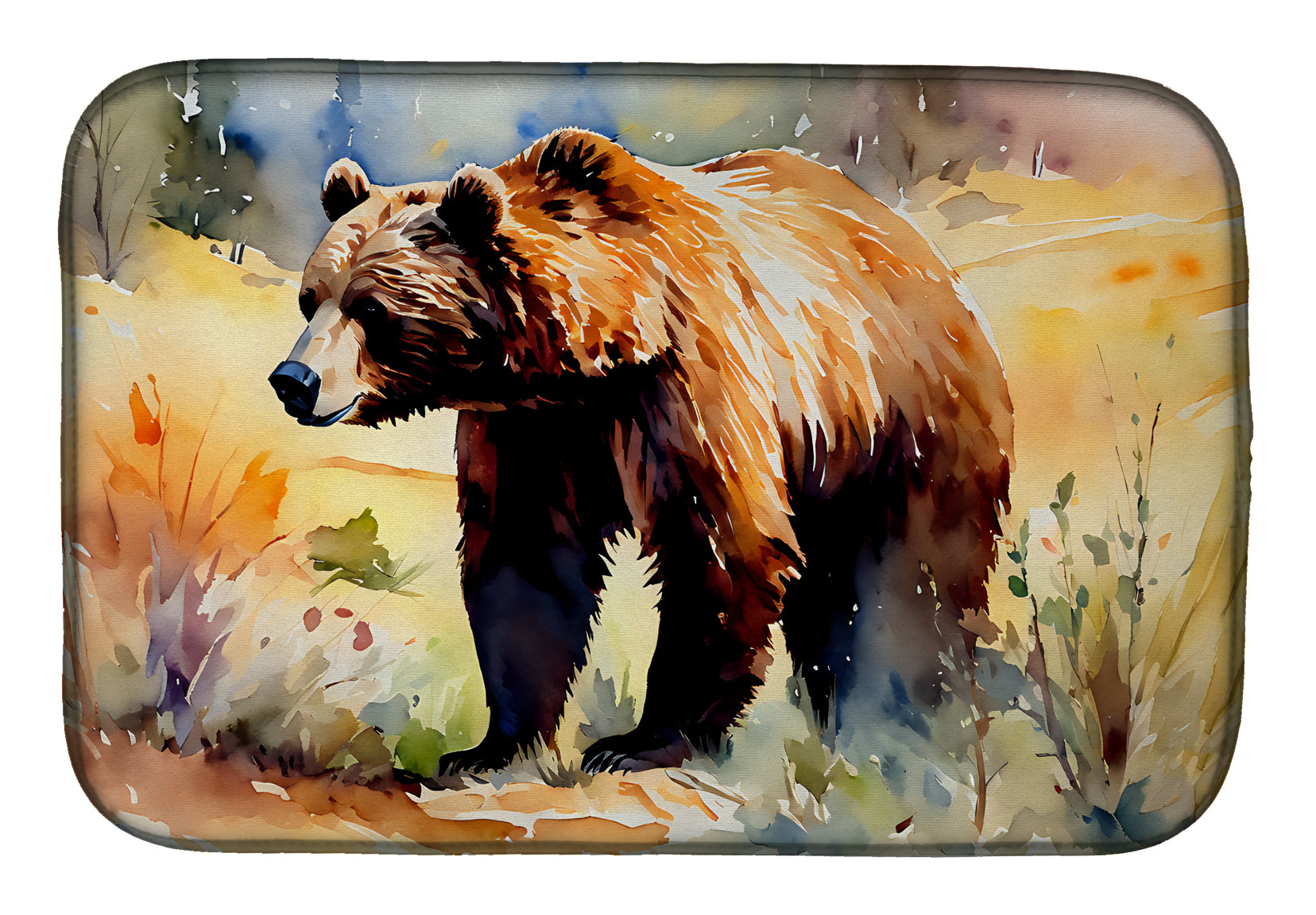 Buy this Grizzly Bear Dish Drying Mat