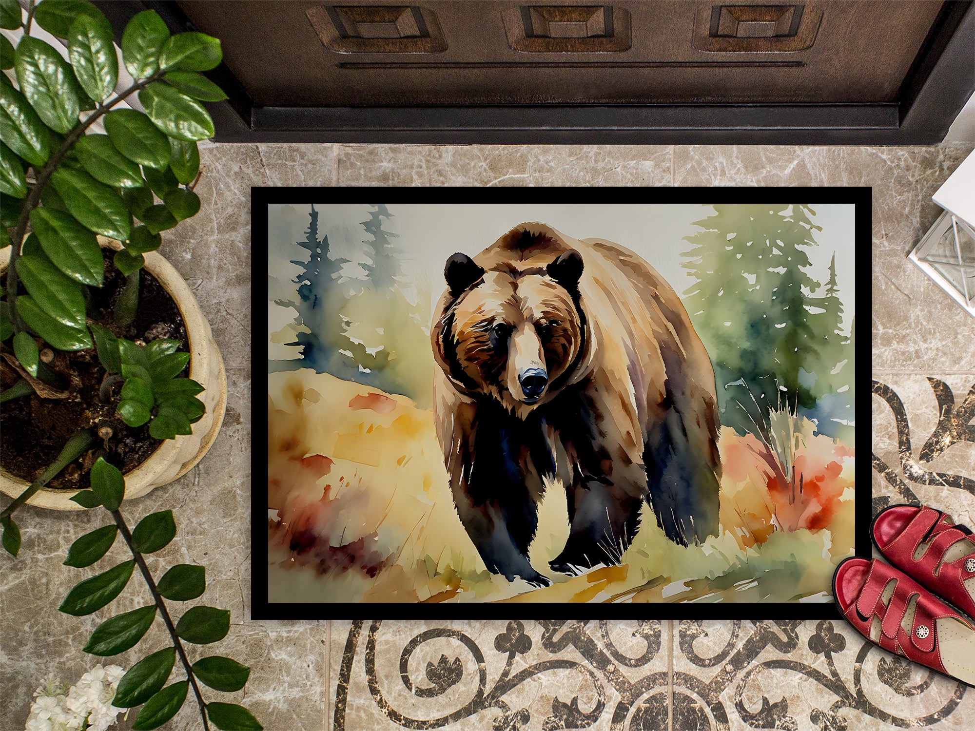 Grizzly Bear Doormat