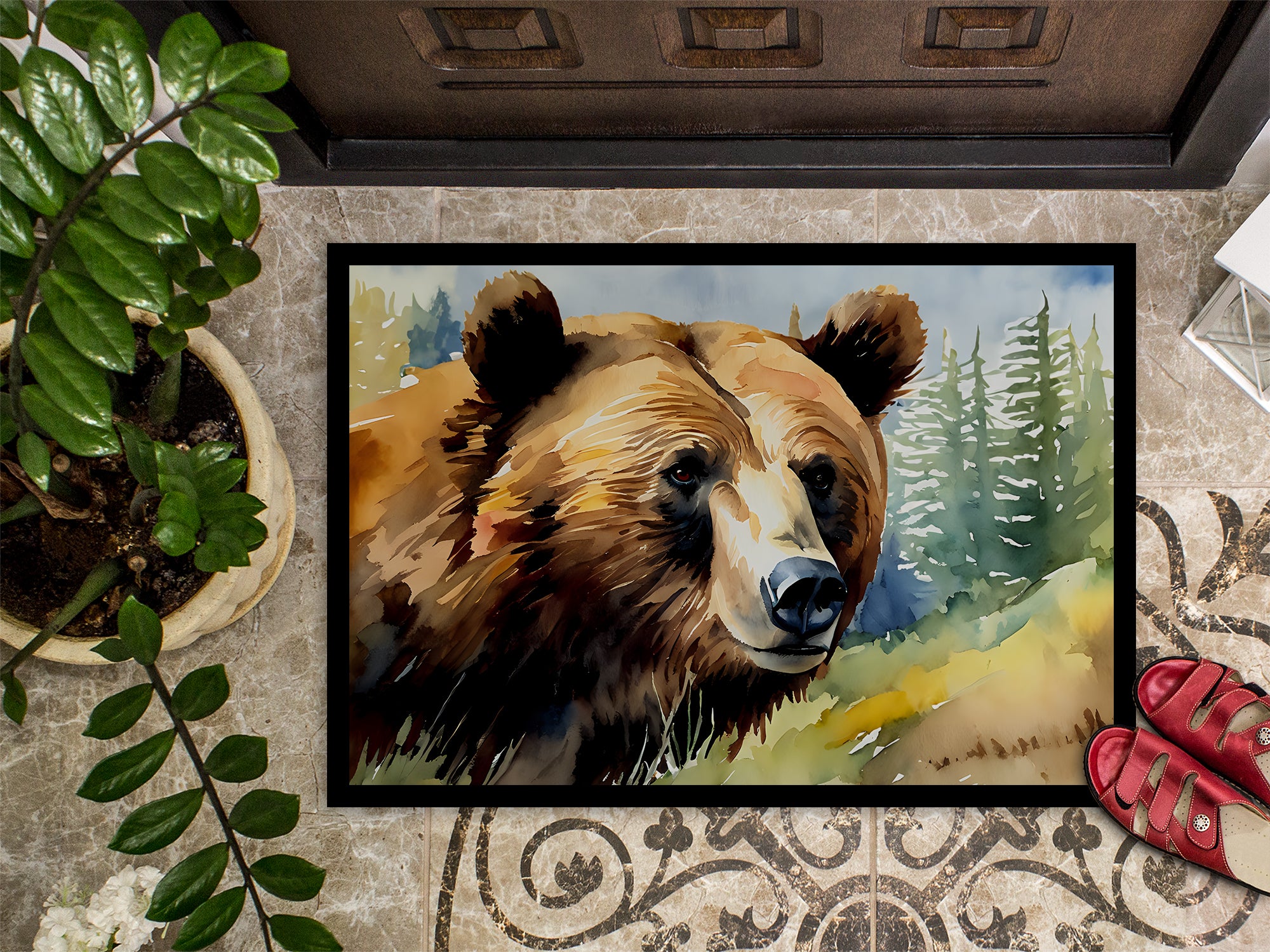Grizzly Bear Doormat