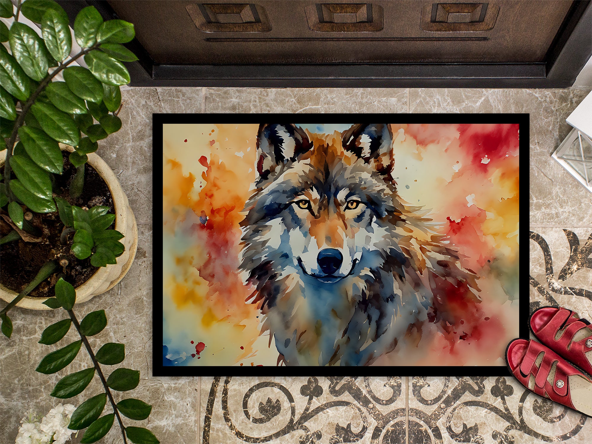 Wolves Wolf  Doormat