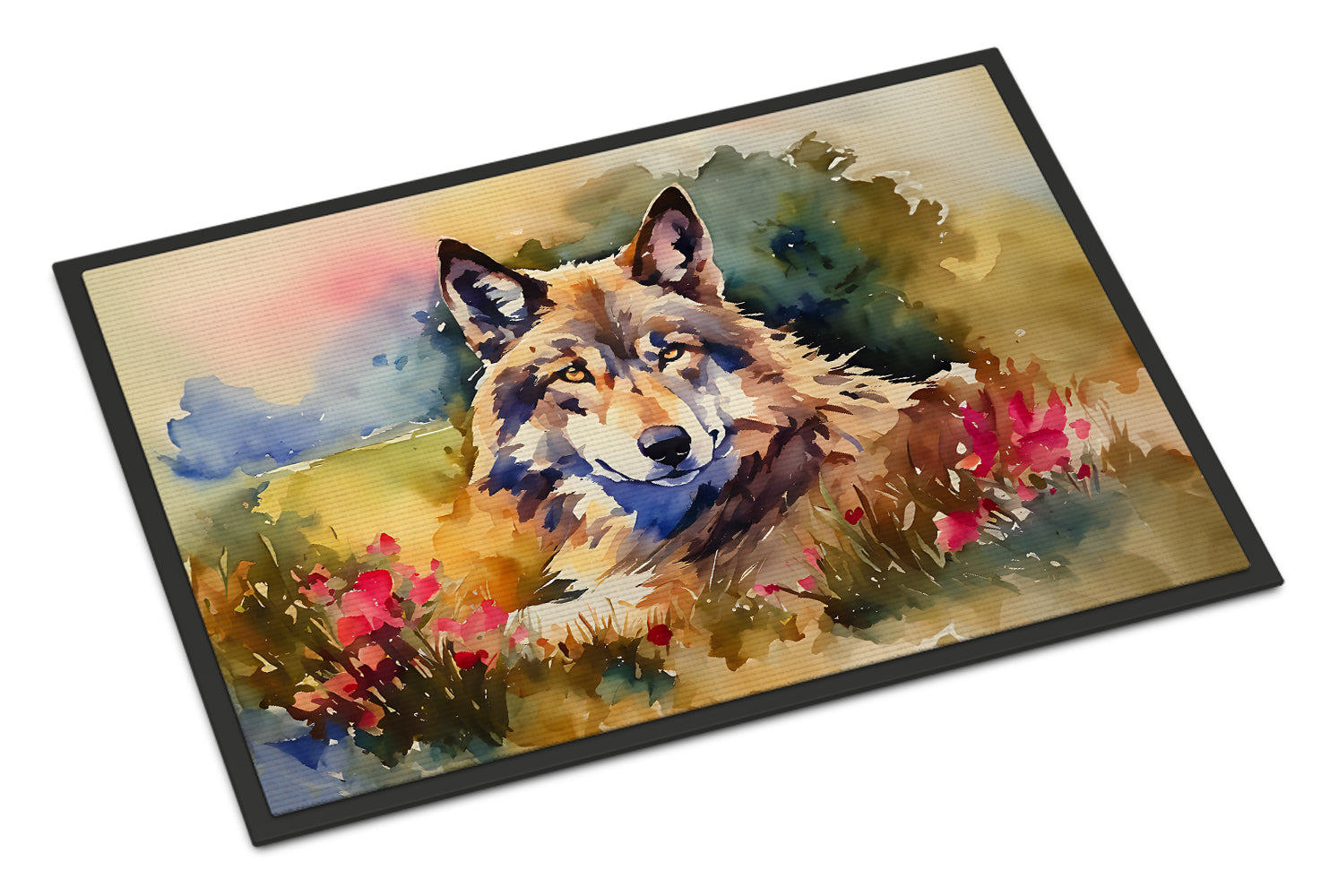 Caroline's Treasures Wolves Wolf Doormat - Large 24x36 – Indoor/Outdoor Floor Mat with Artistic Flair