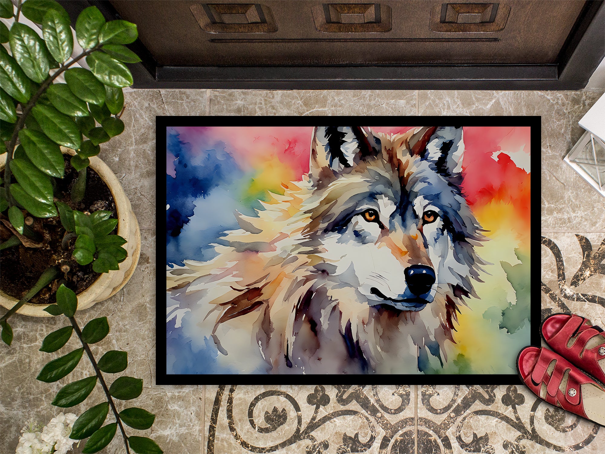 Wolves Wolf  Doormat