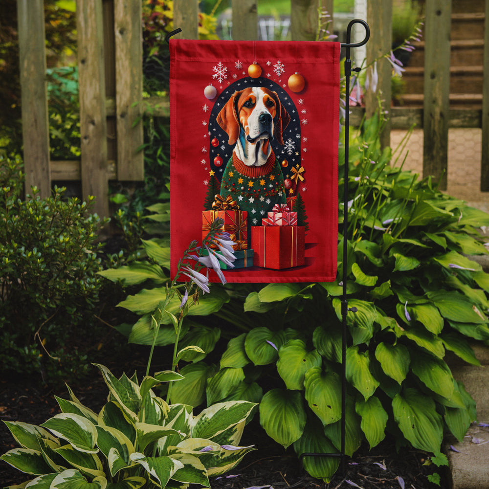 American Foxhound Dog Holiday Christmas Garden Flag