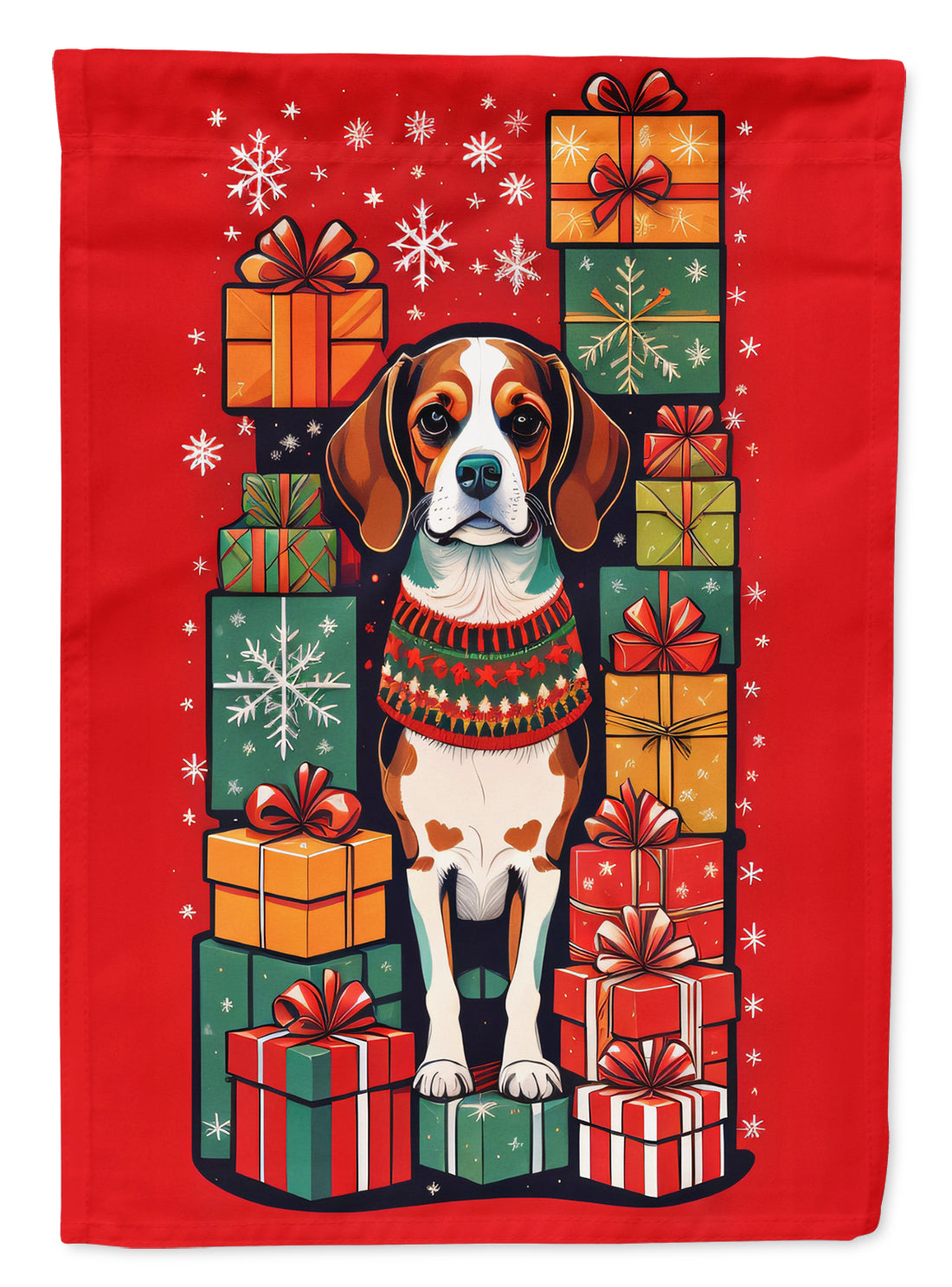 Buy this Beagle Holiday Christmas House Flag