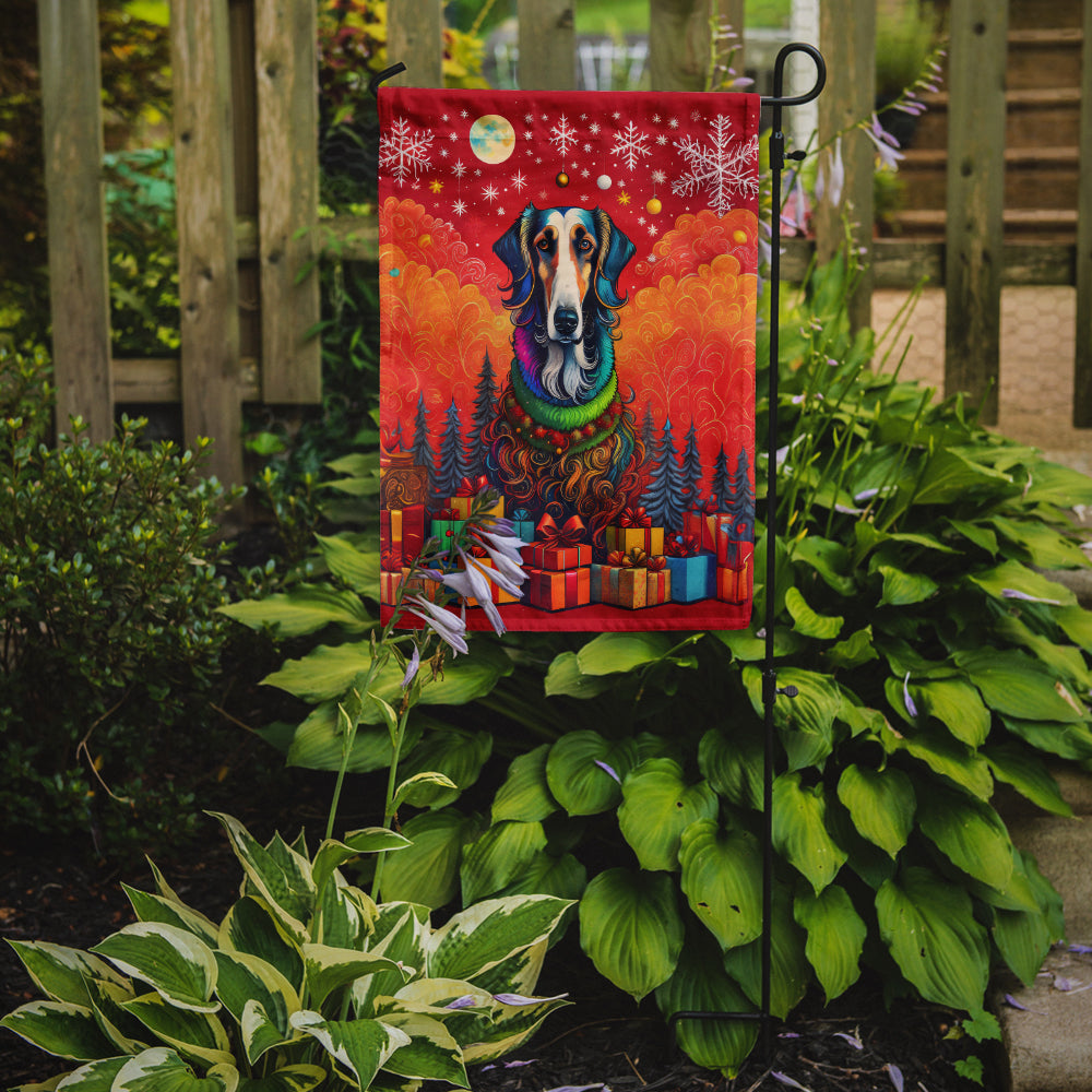 Buy this Borzoi Russian Wolfhound Holiday Christmas Garden Flag