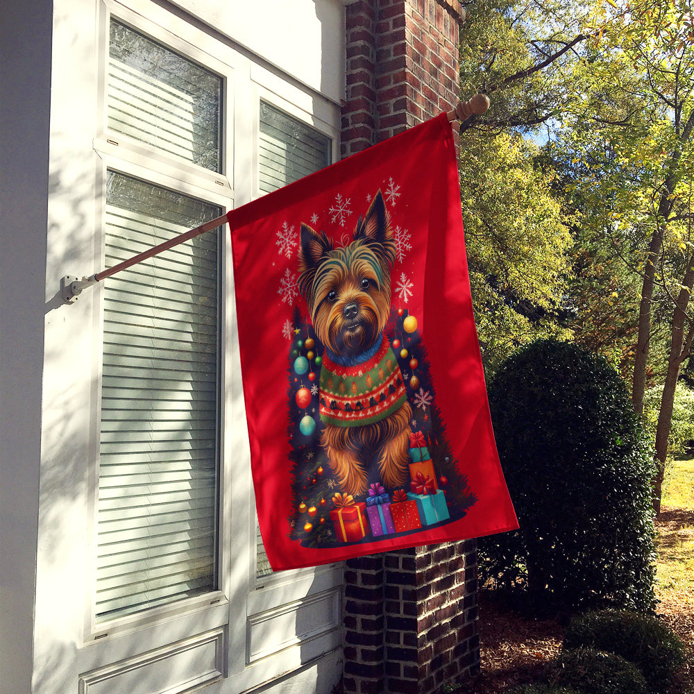 Buy this Cairn Terrier Holiday Christmas House Flag