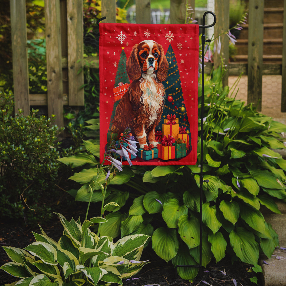 Buy this Cavalier Spaniel Holiday Christmas Garden Flag
