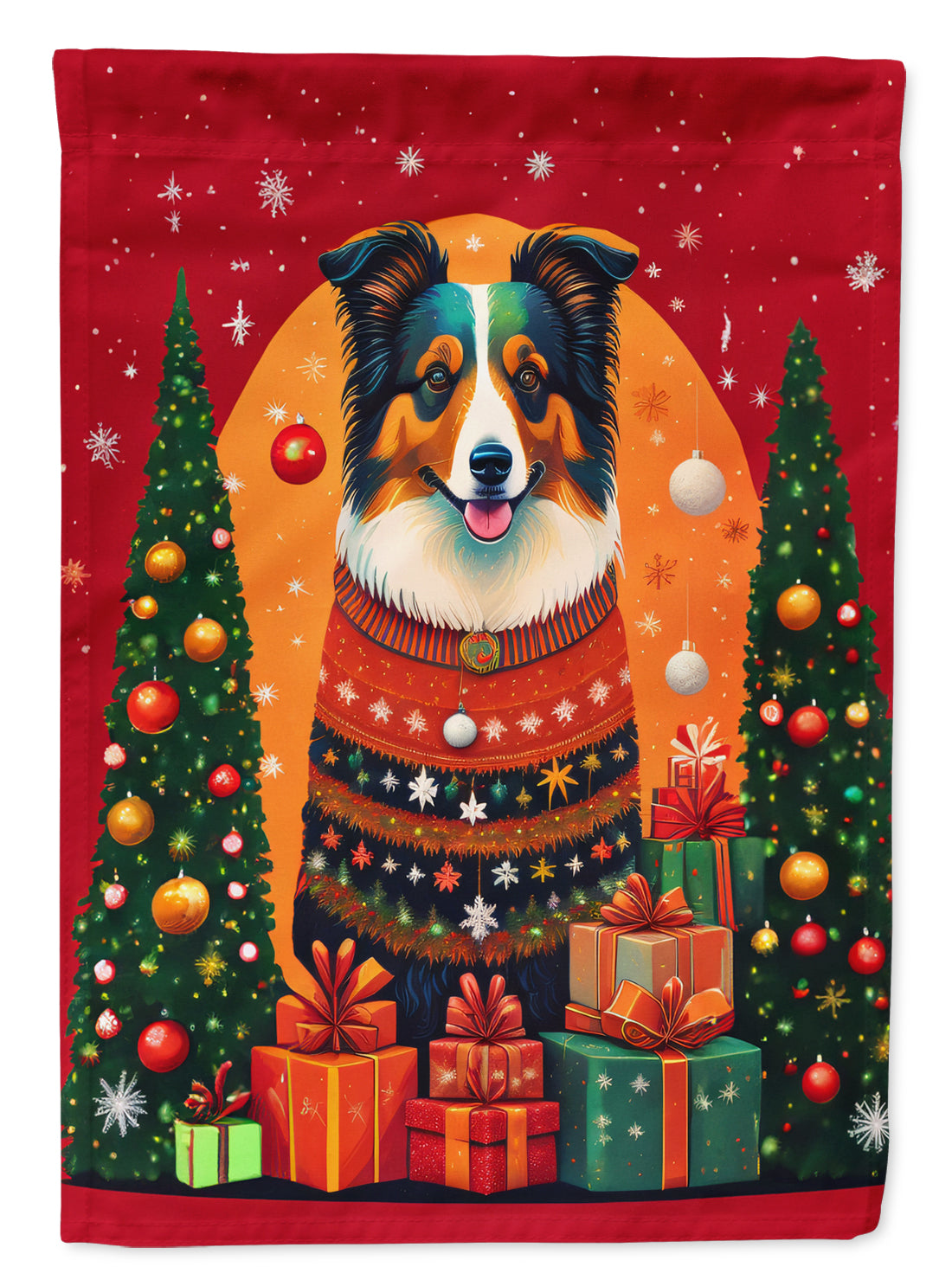 Buy this Collie Holiday Christmas Garden Flag