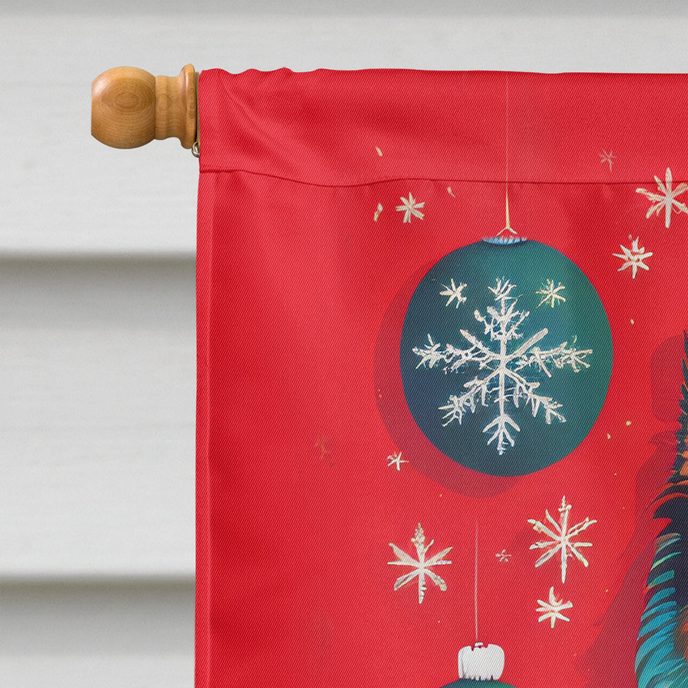 Finnish Lapphund Holiday Christmas House Flag