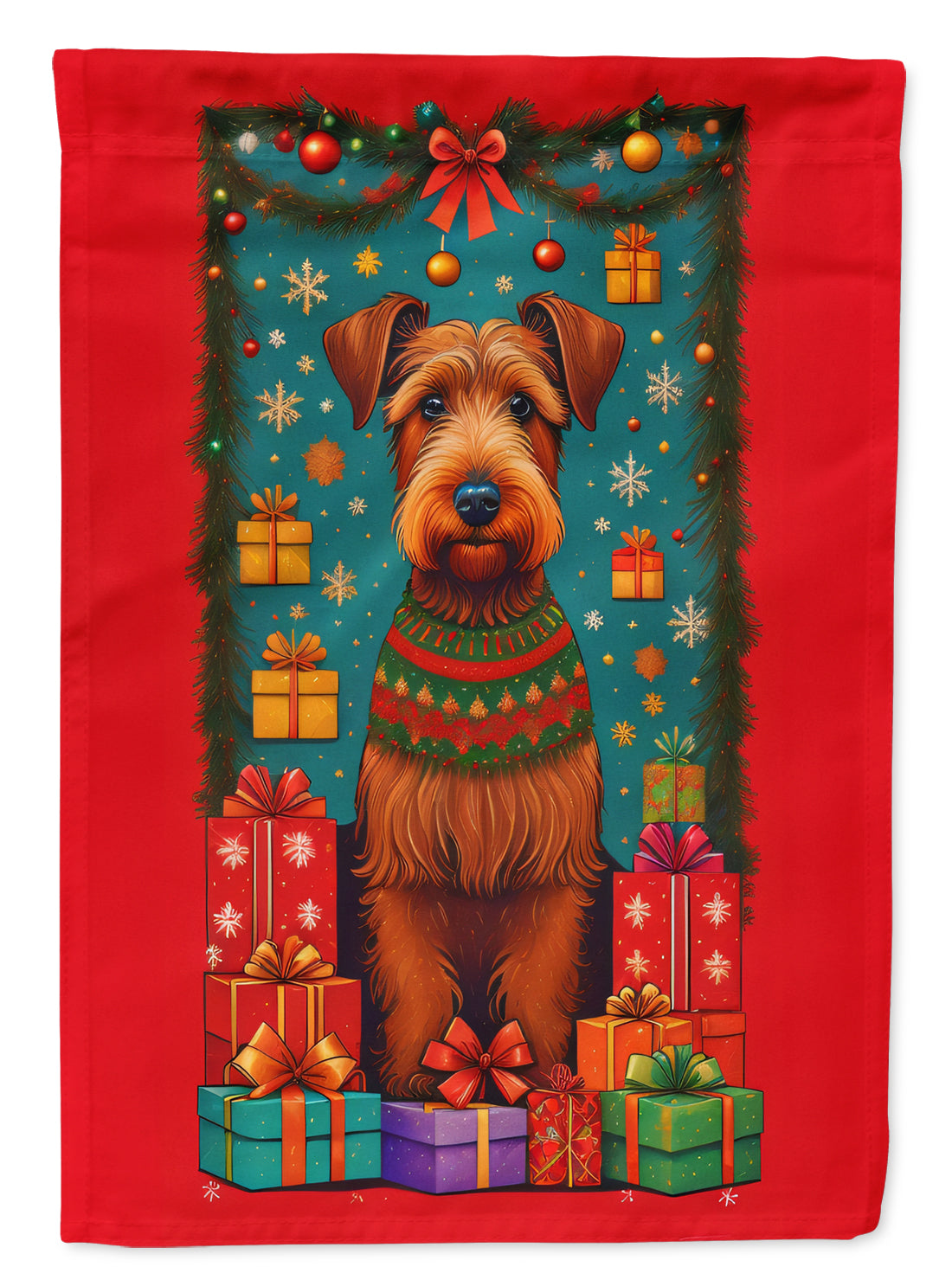 Buy this Irish Terrier Holiday Christmas House Flag