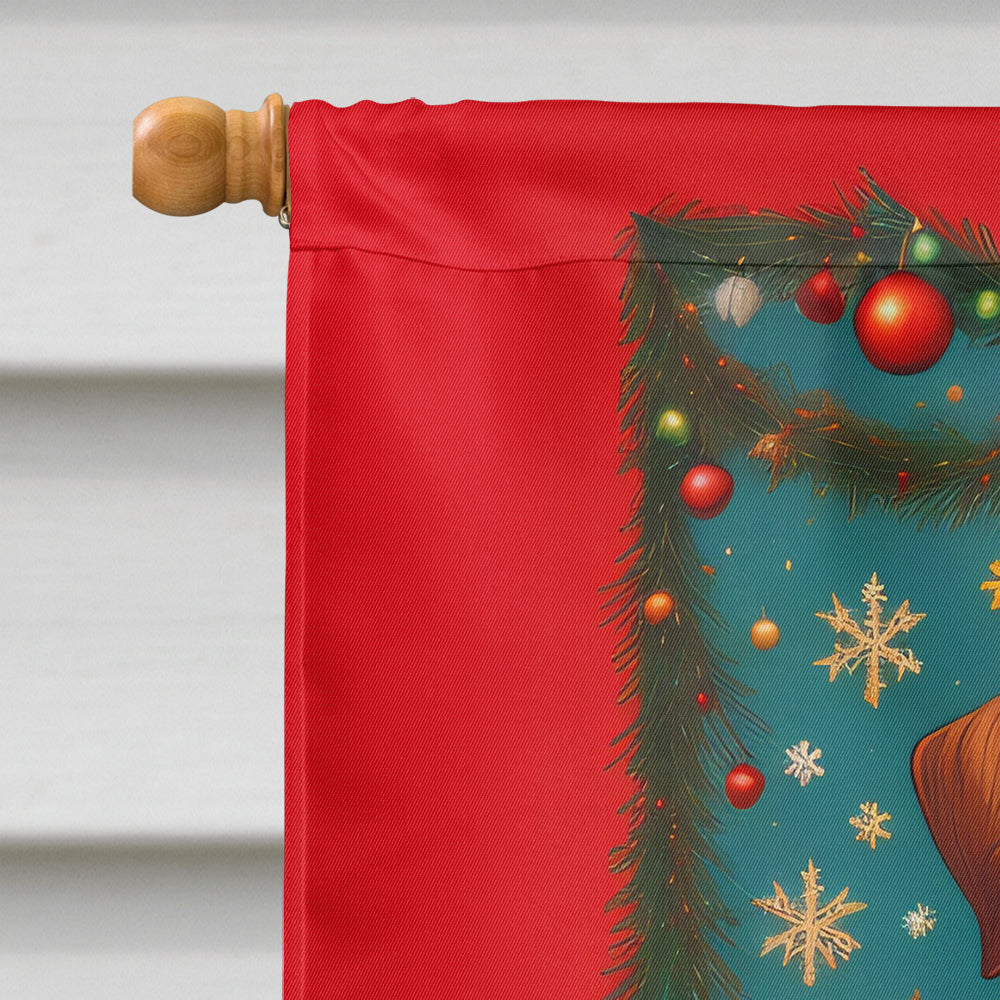 Irish Terrier Holiday Christmas House Flag