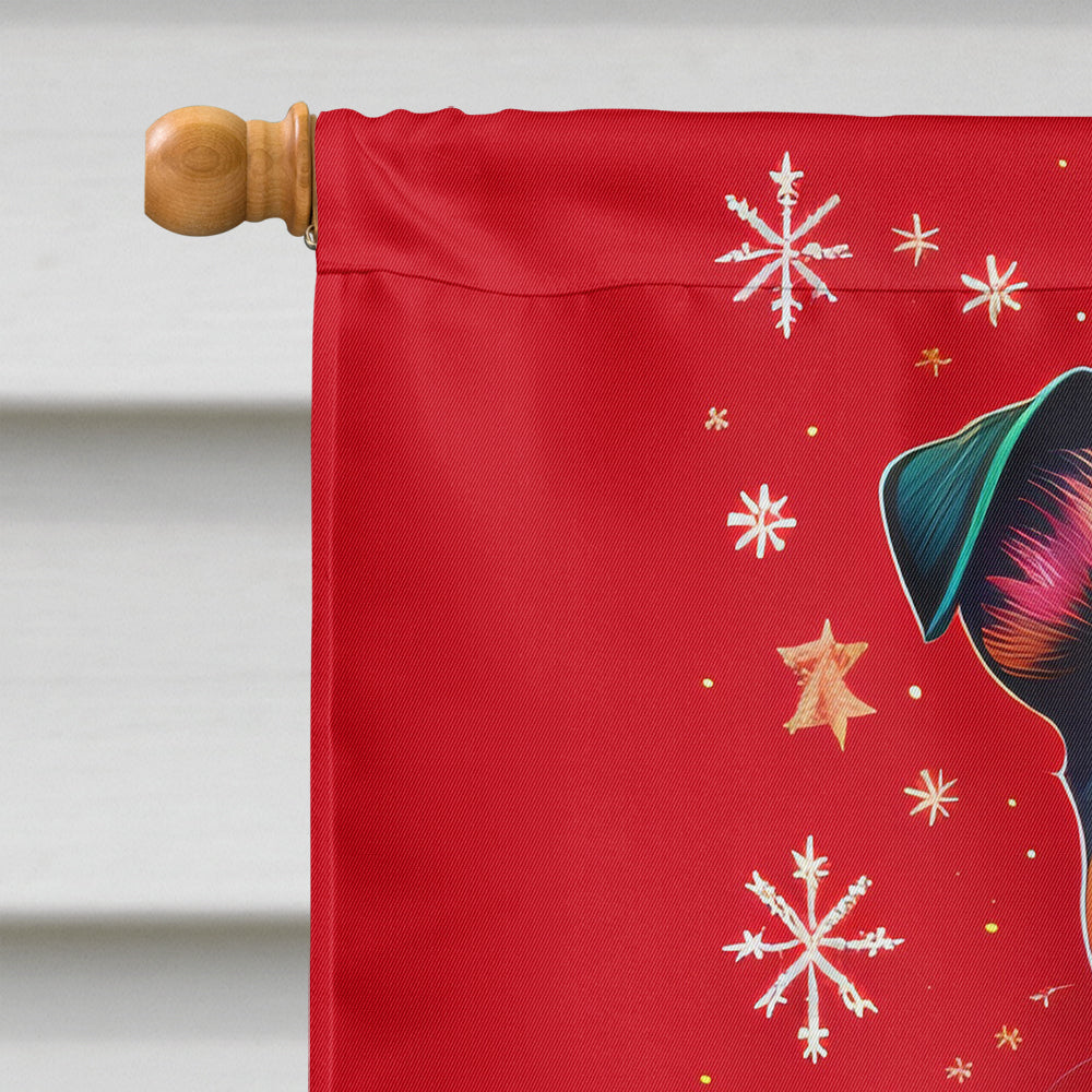 Jack Russell Terrier Holiday Christmas House Flag