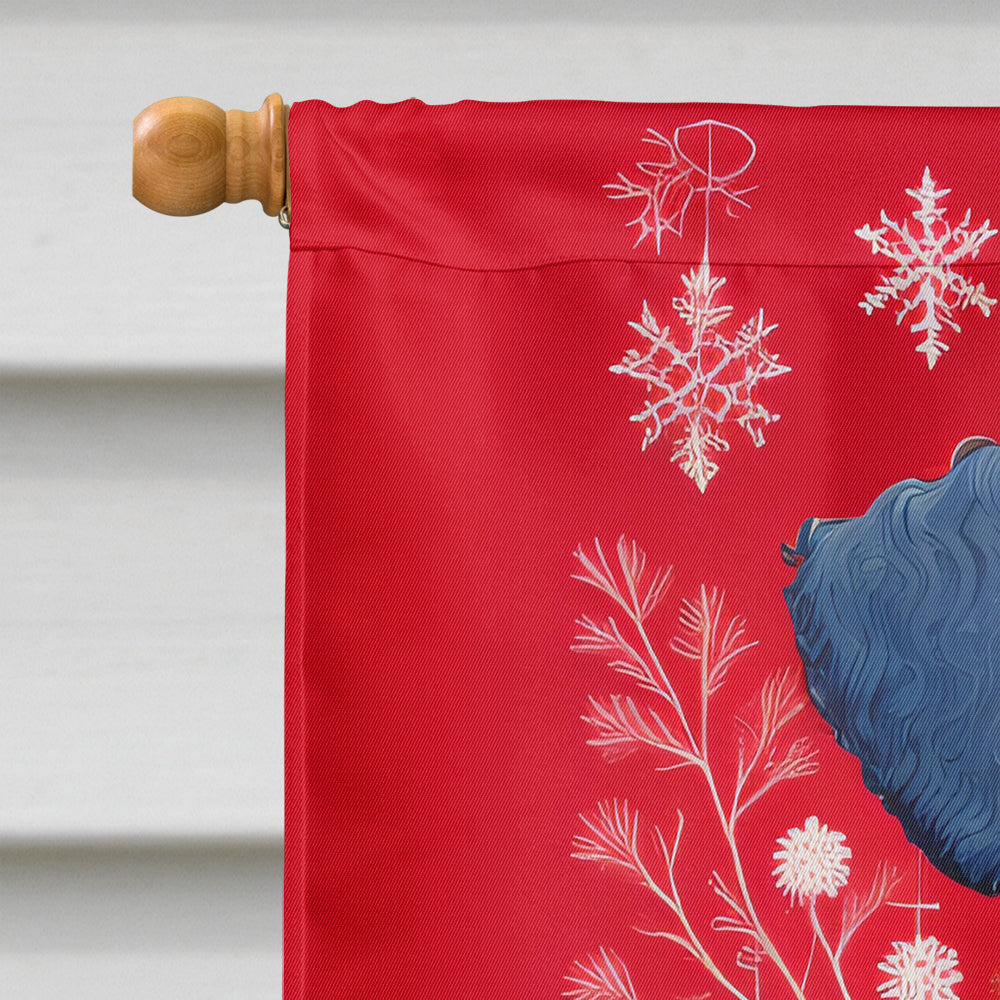 Kerry Blue Terrier Holiday Christmas House Flag