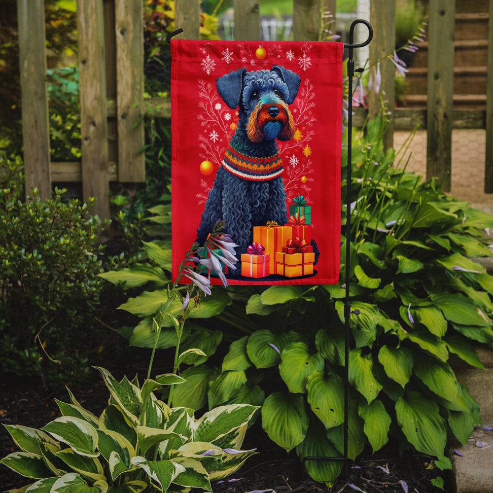 Kerry Blue Terrier Holiday Christmas Garden Flag