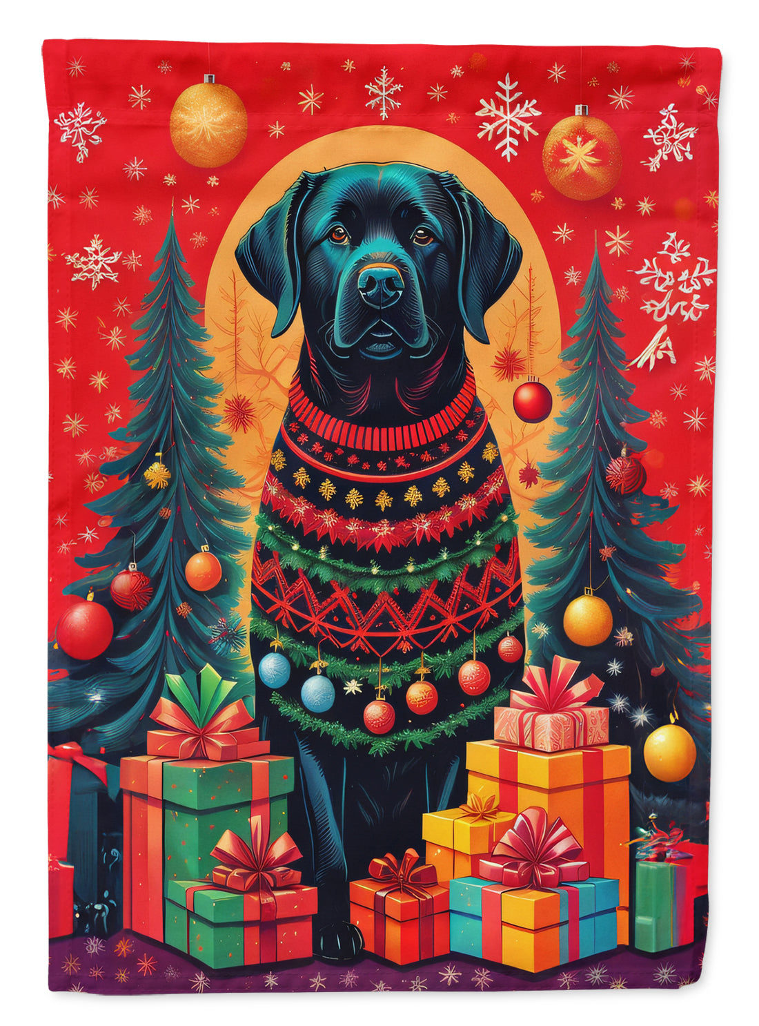 Buy this Labrador Retriever Holiday Christmas House Flag