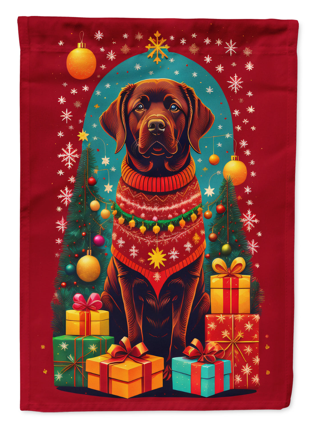Buy this Labrador Retriever Holiday Christmas House Flag