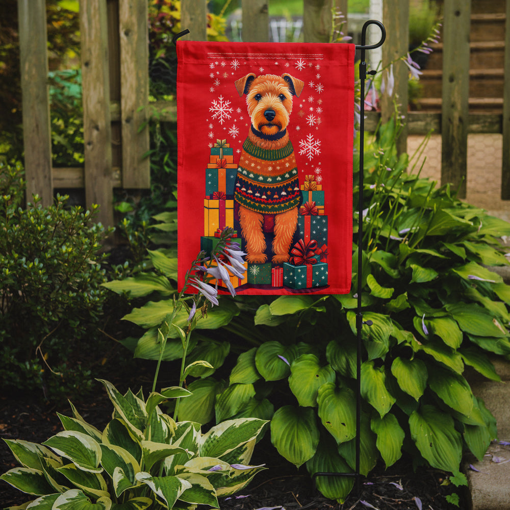 Buy this Lakeland Terrier Holiday Christmas Garden Flag
