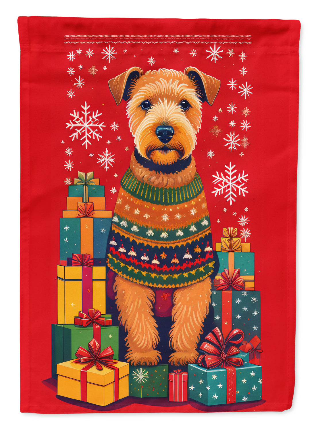 Buy this Lakeland Terrier Holiday Christmas Garden Flag