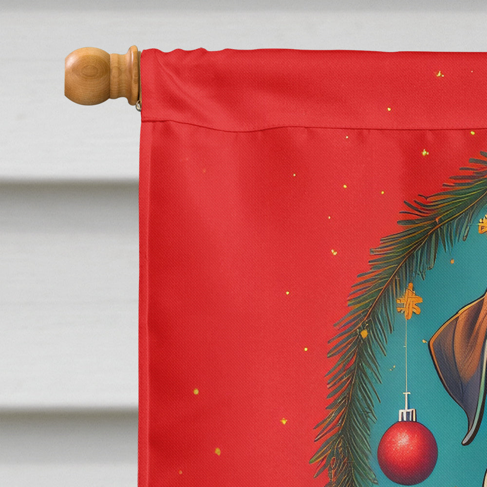 Mastiff Holiday Christmas House Flag
