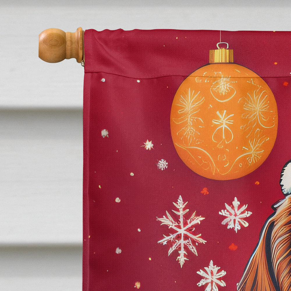 Caroline's Treasures Petit Basset Griffon Vendeen Holiday Christmas House Flag