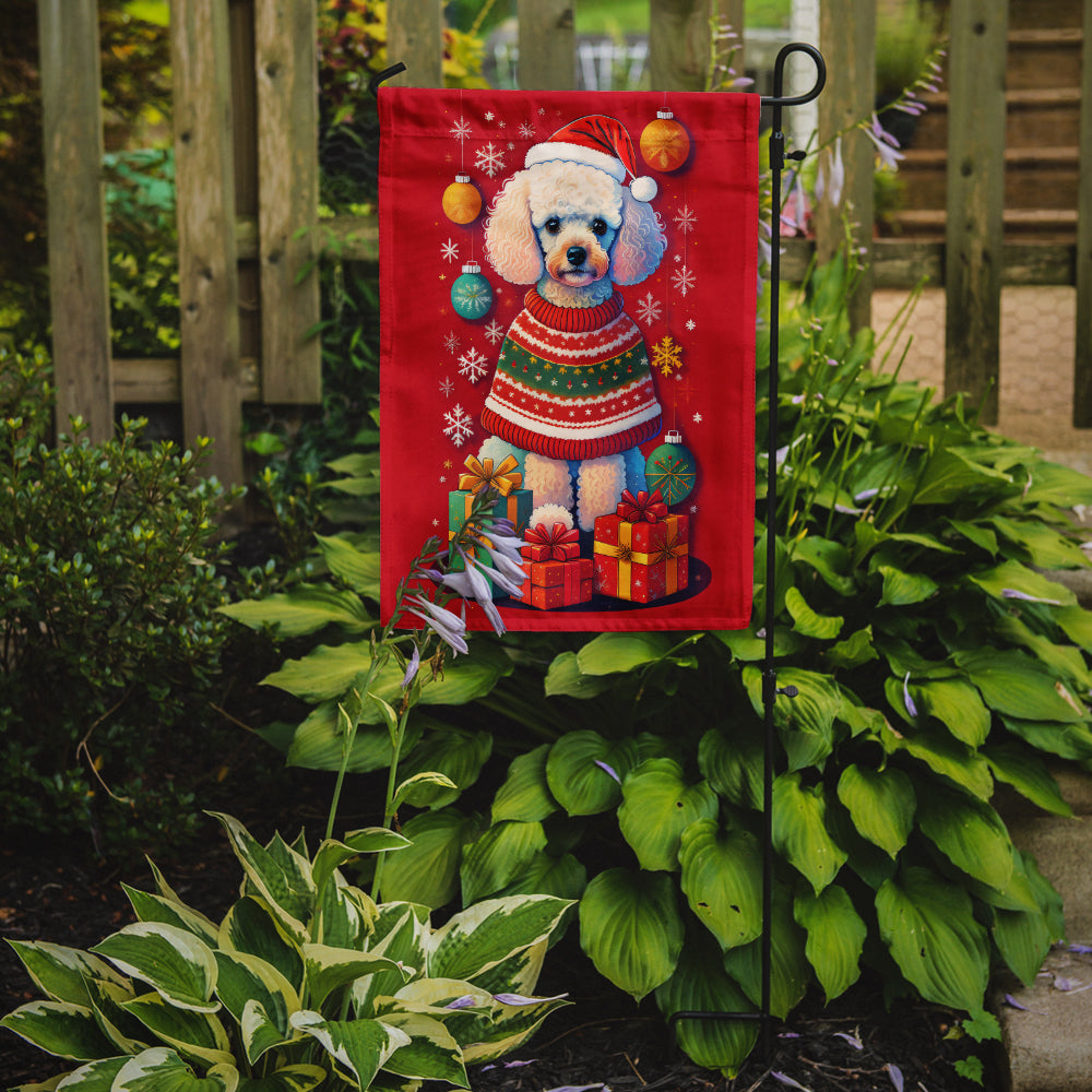 Buy this Poodle Holiday Christmas Garden Flag
