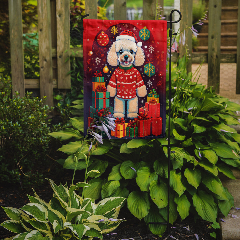 Buy this Poodle Holiday Christmas Garden Flag