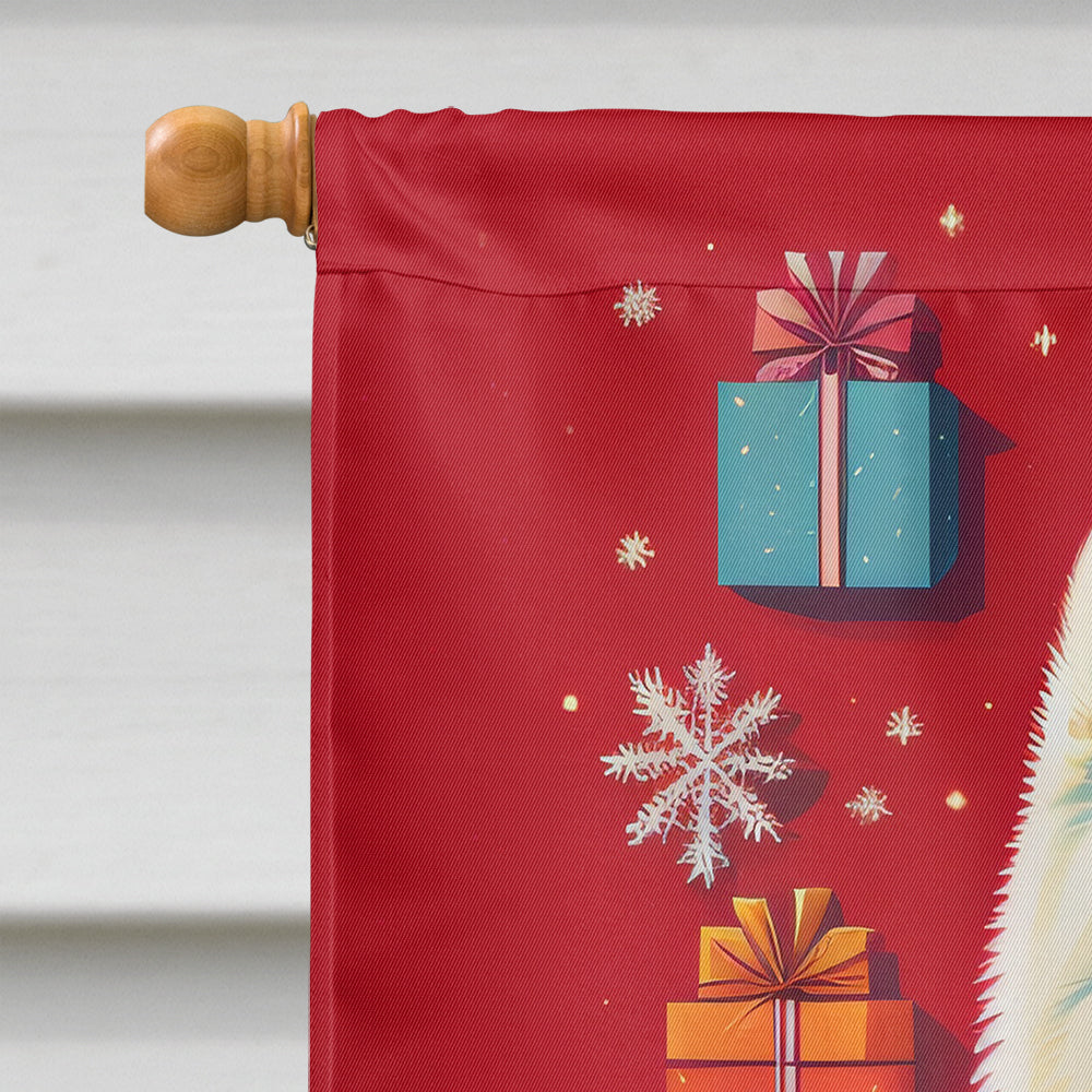 Samoyed Holiday Christmas House Flag