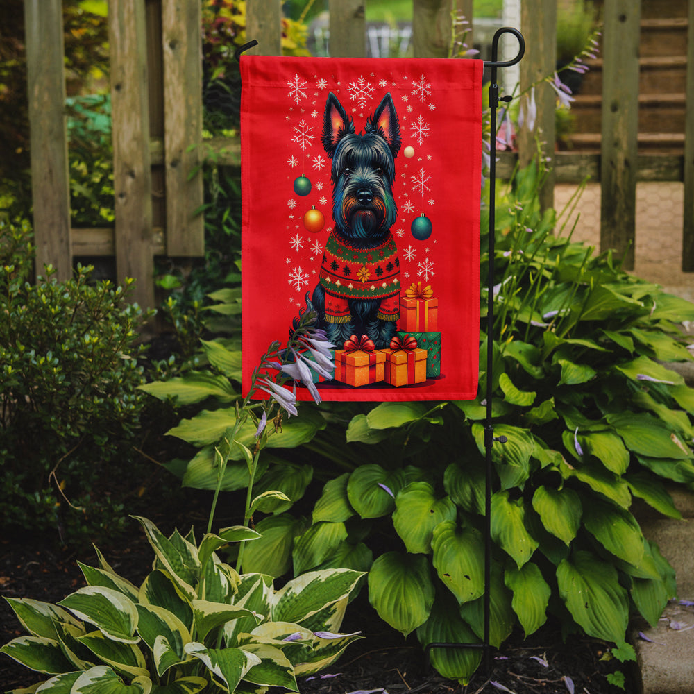 Scottish Terrier Holiday Christmas Garden Flag