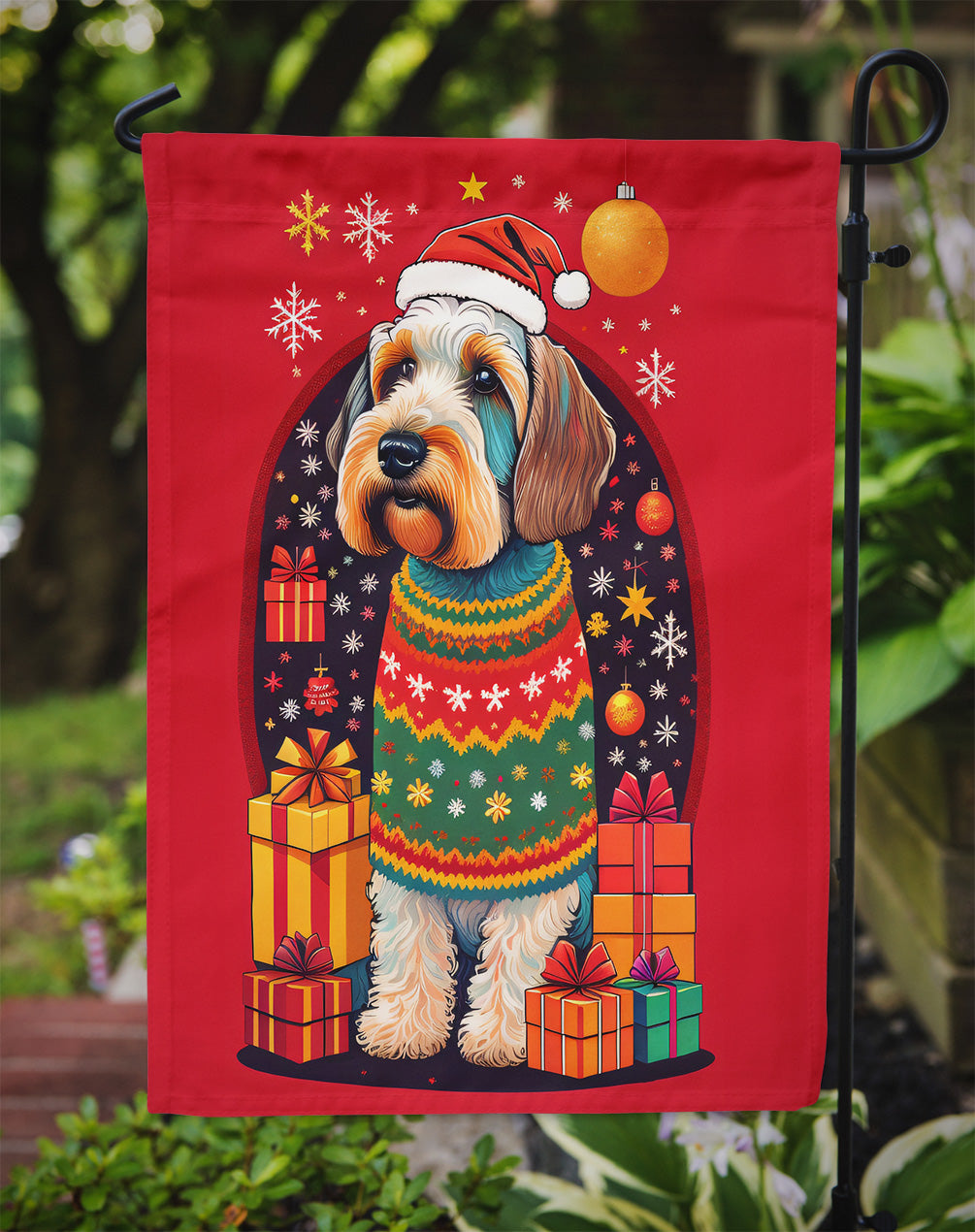 Sealyham Terrier Holiday Christmas Garden Flag