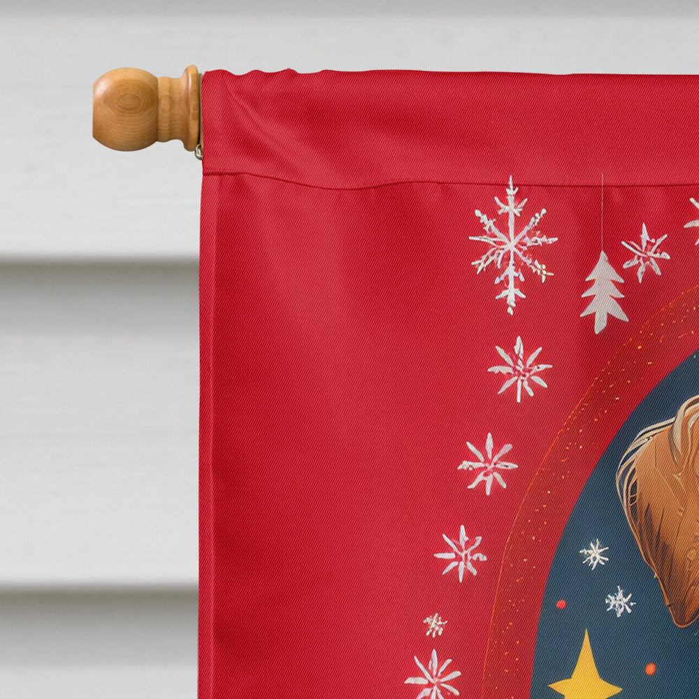Wheaten Terrier Holiday Christmas House Flag
