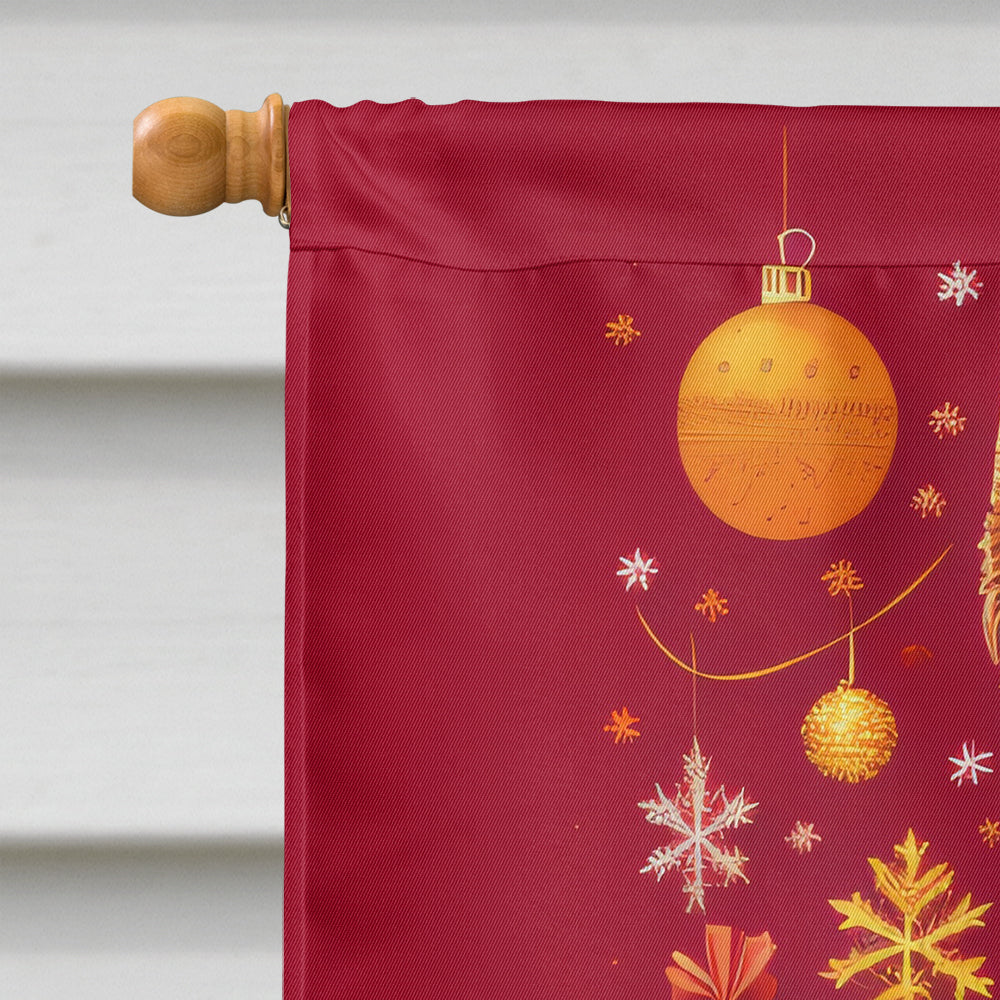 Welsh Terrier Holiday Christmas House Flag